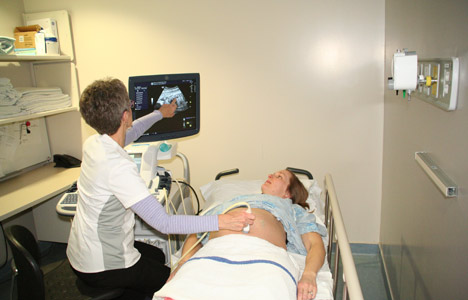 patient getting an ultrasound